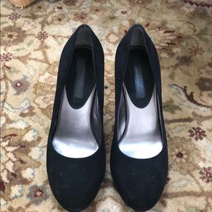 Banana Republic black suede heels